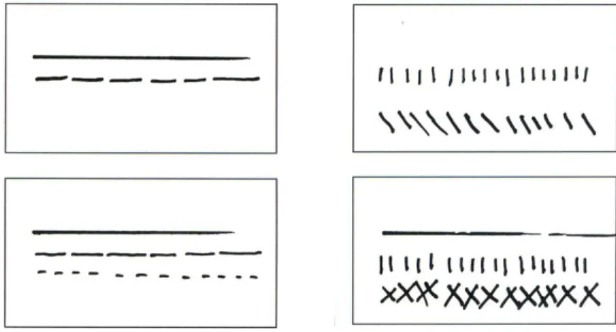 Figura 1: Ostrower - Linhas segmentadas e sequências de linhas. Fonte: Universos da arte (2004)