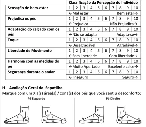 Figura 10 - Avaliação de Percepção - 4ª Fase - Avaliação geral das  sapatilhas / percepção de calce