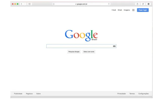 Figura 1 - A atual interface do Google 