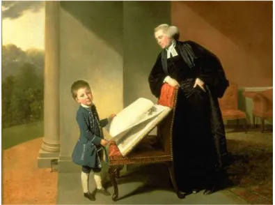 Fig. 9 - Quadro O Reverendo Randall Burroughs e seu filho Ellis, 1769  Autor: Johann Zoffany