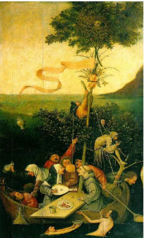 Figura 01:  ―La Nef des Fous du Monde”  de Jérôme Bosch, 1500.  