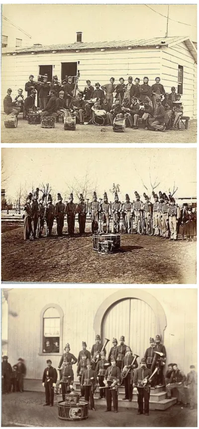 Figura 1 – fotos do band of the 9th veteran reserve corps. Washington, d.c., 1865 