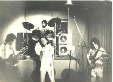 Foto 3: Wesley Coll ao centro e Coié à direita com a Bandaneon  em 1981