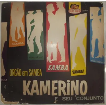Figura 17: Capa e contracapa do disco Órgão em Samba, de Kamerino e  seu Conjunto, gravado pela Rozenblit, sem indicação de ano
