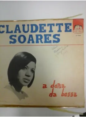 Figura 19: Foto da capa e parte da contracapa do disco de Claudette  Soares gravado pela Rozenblit