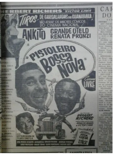 Figura 8: Diario de Pernambuco 04/09/1960. Cartaz de cinema publicado  na seção de filmes do jornal