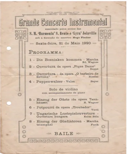 Figura 4  – “Grande Concerto Instrumental” executado pela Orquestra da Sociedade Musical 