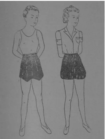 Figura 2: Modelo de uniforme de educação física para o sexo  masculino e feminino. 
