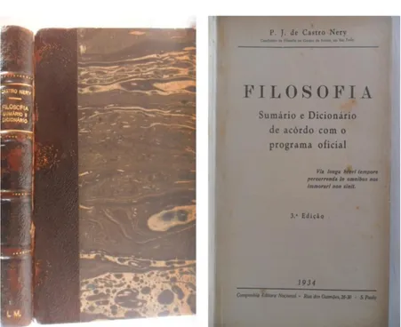 Figura 2  –  Capa do manual  escolar Filosofia (1934)  –  P. 