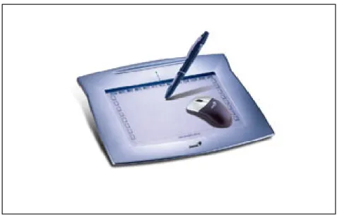 Figura 2: Mesa e caneta digitalizadora. 