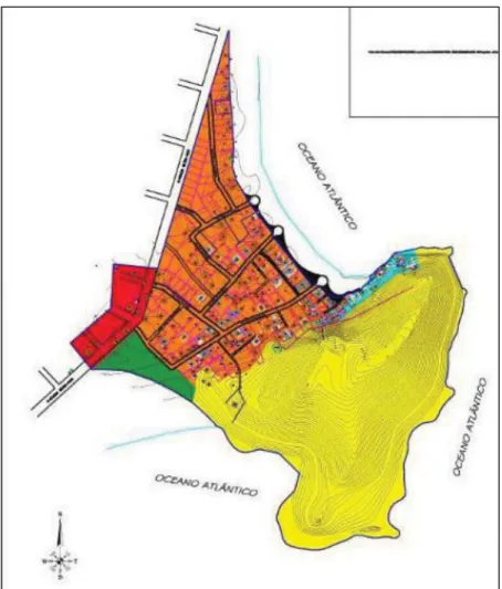 Figura 11: Zoneamento da Praia da Galheta Conforme a Lei Municipal Nº 1.041/04. Fonte: Hardt- Hardt-Engemin, 2010