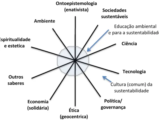 Figura 1. Modelo de desenvolvimento sustentável em teia ou rede (FREITAS, 2009).  