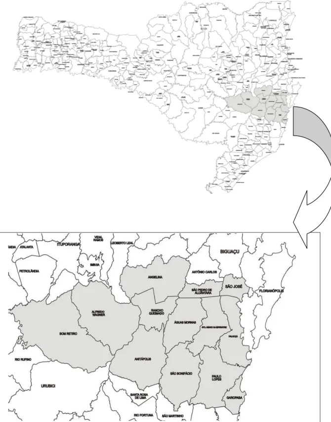 Figura 1- Mapa de São José no séc. XIX 