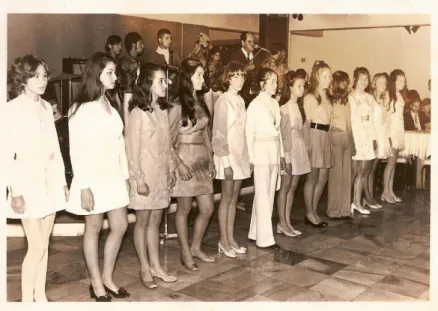 Figura 2: Concurso Miss Brotinho, 1970 no Clube 14 de Junho (Acervo: Vanda Emília Malinverni).