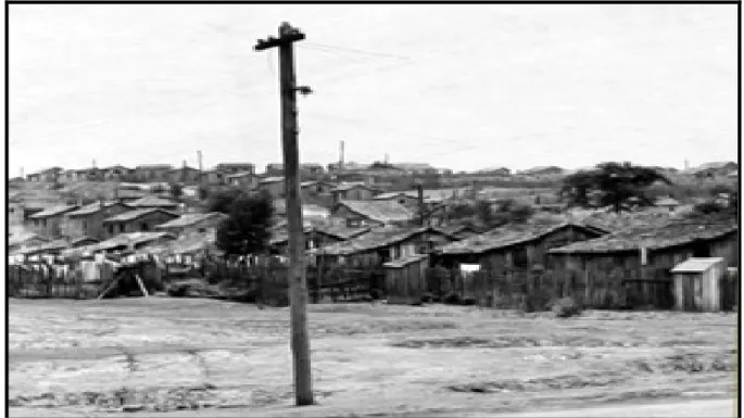 Figura 04: Vista parcial da vila operária Próspera – Criciúma/SC (década de 1950). 
