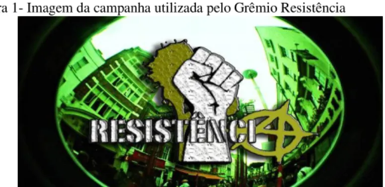 Figura 1- Imagem da campanha utilizada pelo Grêmio Resistência 
