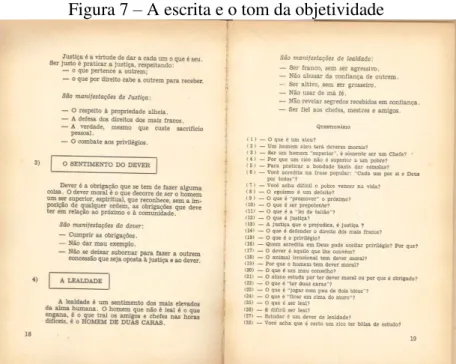 Figura 7 – A escrita e o tom da objetividade 