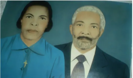 Figura 7 - Retrato da matriarca Celecina de Jesus, a “Vó Ciloca”, e seu marido, Agapito Manoel Pereira, sem  data aproximada