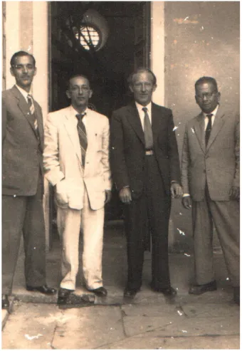Figura 5- Professores do Liceu Industrial de Florianópolis. Década de 30. Professor Plínio de Freitas  (último da esquerda para direita) 
