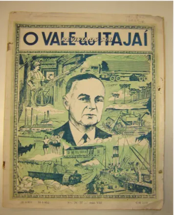 Figura 04 – Capa da Revista O Vale do Itajaí em janeiro de 1952, números 76/77  Fonte: Acervo da Biblioteca Universitária da FURB – Blumenau/SC