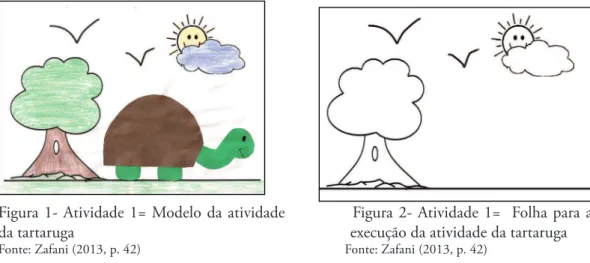 Figura  1-  Atividade  1=  Modelo  da  atividade                        Figura  2-  Atividade  1=    Folha  para  a                                                          da tartaruga                                                                   exec