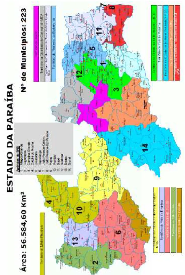 Figura 10 (3) – Mapa do Estado da Paraíba 