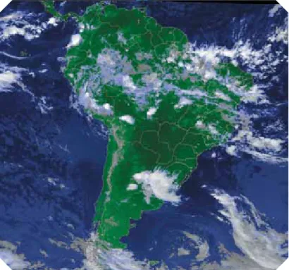 Figura 6: Imagem obtida pelo satélite meteorológico GOES. (CPTEC/