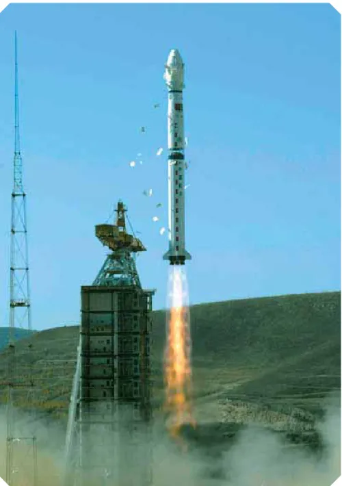 Figura 9: Lançamento do CBERS-2 pelo foguete Longa Marcha da base de  Taiyuan, na República Popular da China
