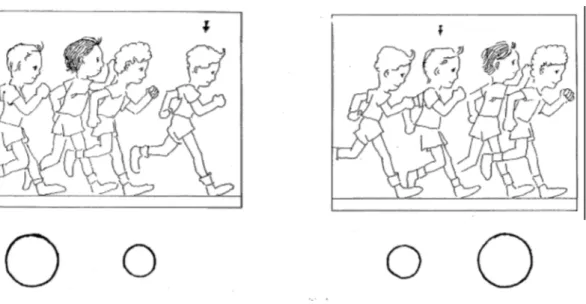 Figura 1 – Exemplo de item das pranchas masculinas da Pictorial Scale of Perceived Physical Competence de Ulrich e Collier (1990).