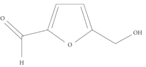 Figura 6-  Estrutura química do hidroximetilfurfural