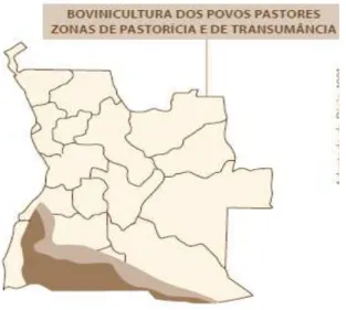 Figura 3.  Zona de maior concentração do efetivo bovino (Dias  et al,  2012). 