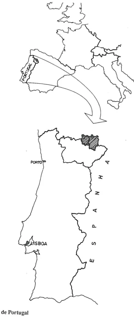 Fig.  1 Mapa de Portugal 