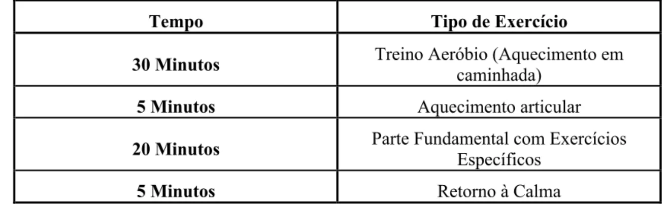 Tabela 9: Cronograma da aula 