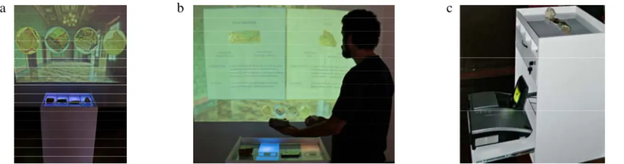 Fig. 3 presents three photographs of the prototype in operation in the main exhibition space of MM Gerdau