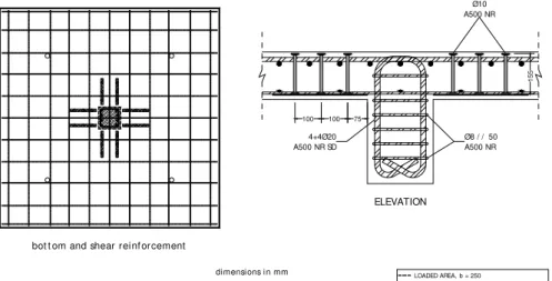 Figure 2: Details of flexural and shear reinforcement 
