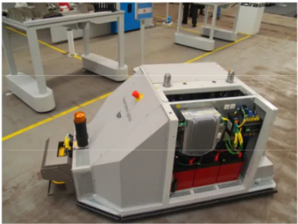 Fig. 1. Robot in the shop floor of an industrial environment. 