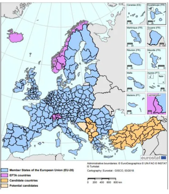 Figure 8. NUTS 2 regions map. 