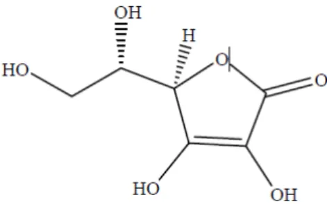 Figura 7 . Estrutura química do ácido L-ascórbico. 