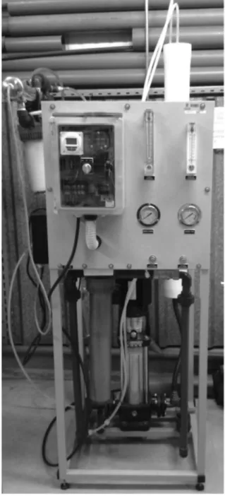 Fig. 4. Pilot plant for reverse osmosis studies.