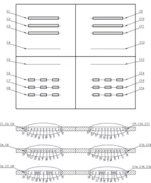 Fig. 12 – Carbonização nos modelos de laje. 