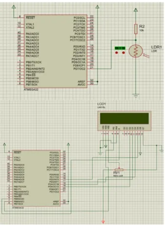 Fig. 3. Arduino and LCD connections.