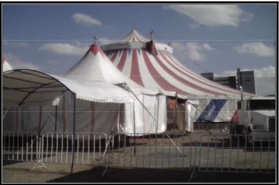 Figura 8 – Chegada do Circo na Cidade de Joinville-SC Fonte: Autor (2007).