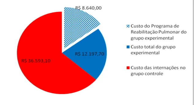 Gráfico 4 - Demonstração dos custos econômicos referentes ao grupo controle e experimental 