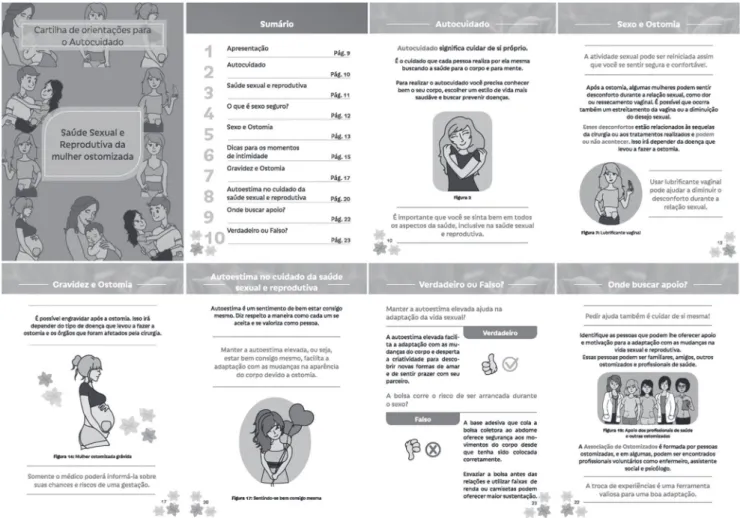 Figura 1 – Seções da cartilha