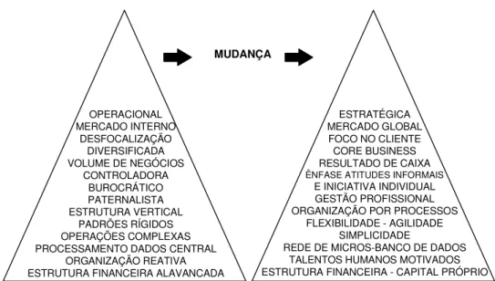 FIGURA 2 - VISÃO DO PROCESSO DE MUDANÇA