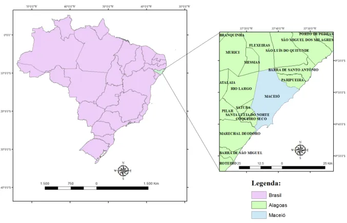 Figura 2 - Localização do Município de Maceió