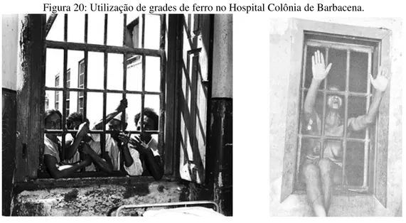 Figura 20: Utilização de grades de ferro no Hospital Colônia de Barbacena.