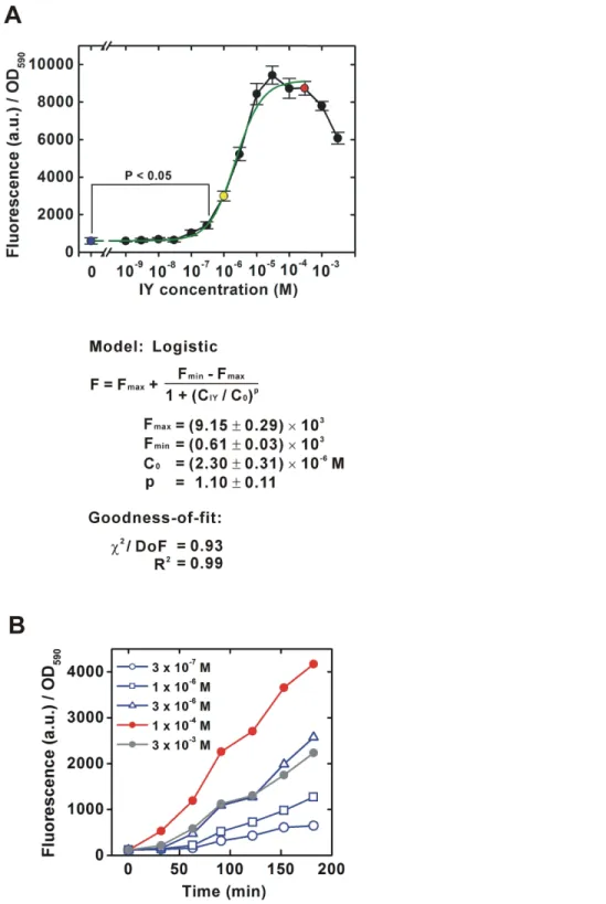 Figure 2 IY dose-dependent change in translational efficiency for a bacterial population