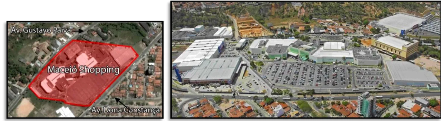 Figura 3-3. O Maceió Shopping, ainda como franquia da rede Iguatemi,  no início do ano de 2009