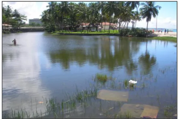 Foto 06 – Vista geral da Lagoa da Anta , litoral de Maceió  Fonte: (MACEDO, 2007) 